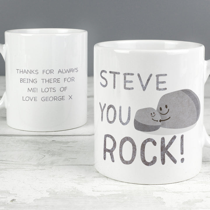 Personalised You Rock Mug in gift category Personalised Mugs