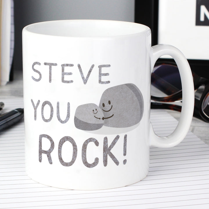 Personalised You Rock Mug in gift category Personalised Mugs