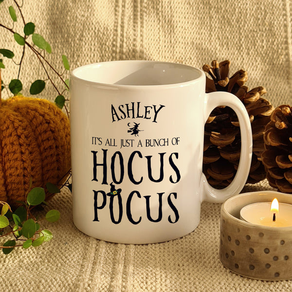 Buy Personalised Halloween Hocus Pocus Mug at www.giftsfinder.co.uk