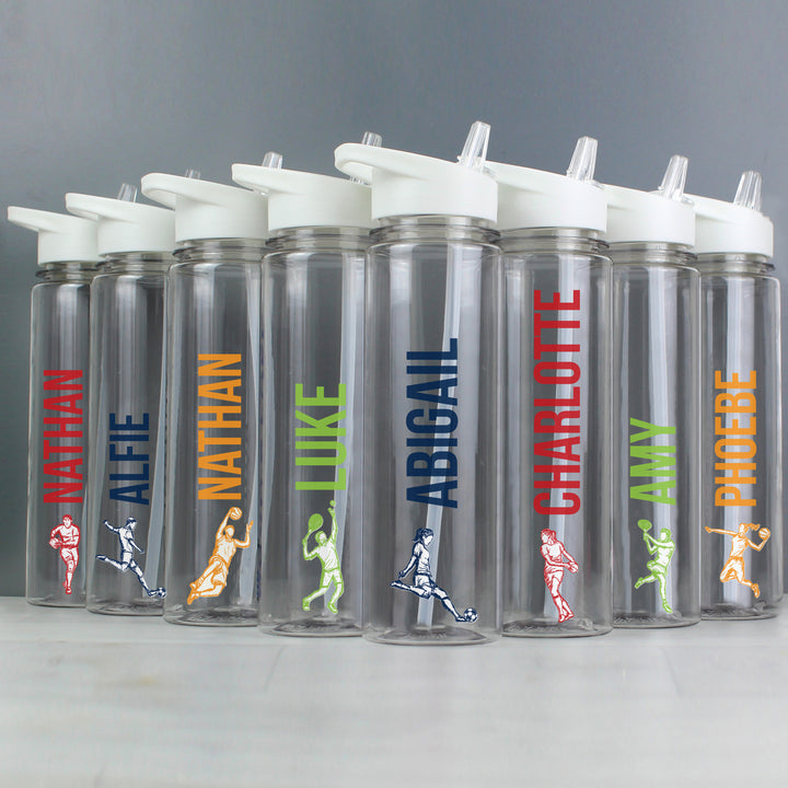 Personalised Sports Name Only Island Water Bottle - part of the Gifts Finder Personalised Water Bottles collection