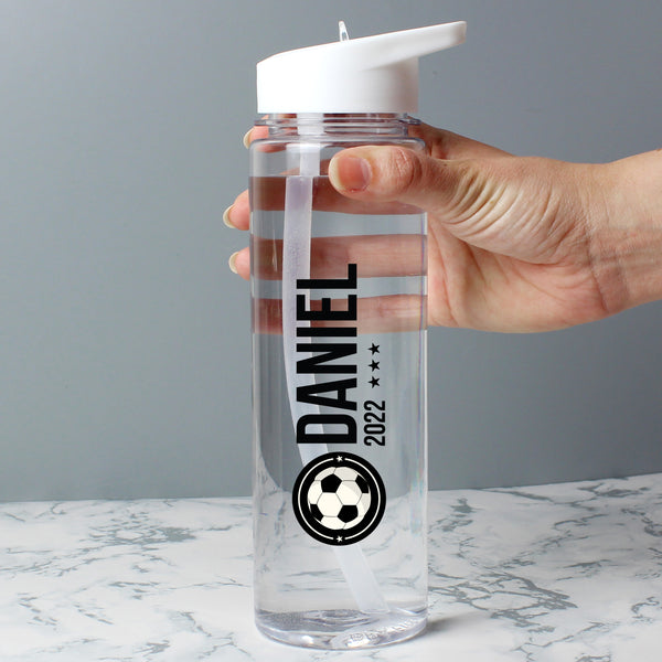 Buy Personalised Football Badge Water Bottle at www.giftsfinder.co.uk