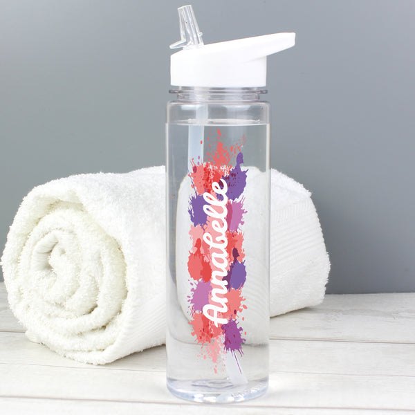 Personalised Splash Name Only Water Bottle in gift category Personalised Drinks Bottles