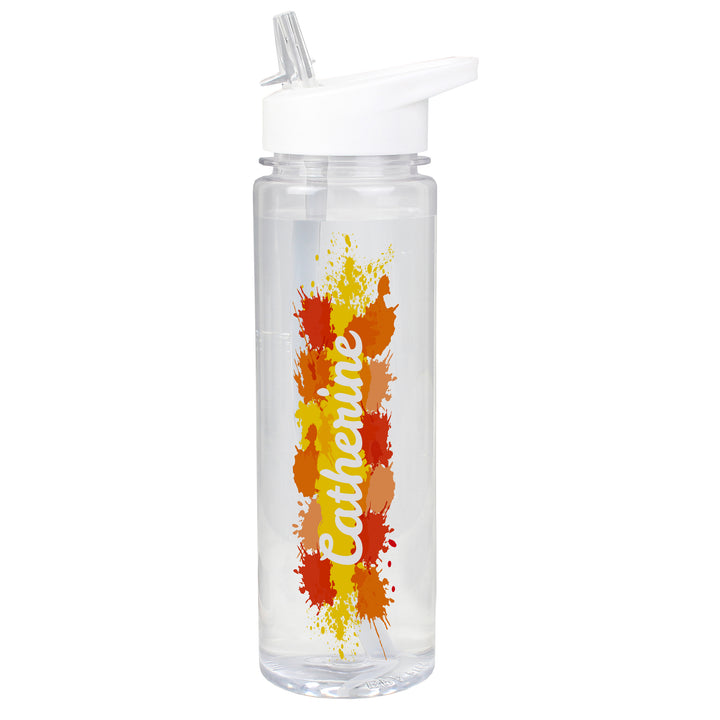 Personalised Splash Name Only Water Bottle