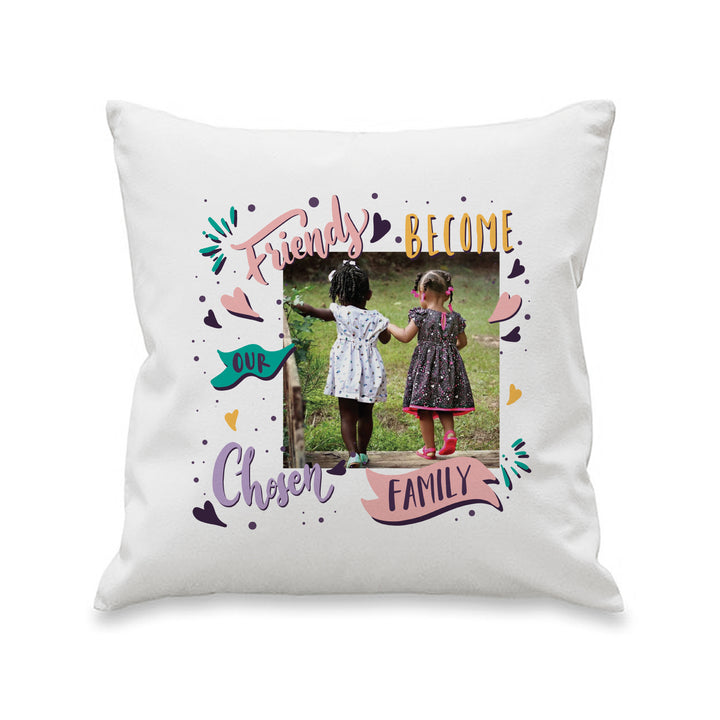 Buy Personalised Chosen Family Photo Upload Cushion available now at www.giftsfinder.co.uk