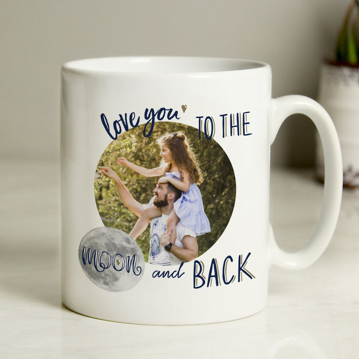 Buy Personalised Moon & Back Photo Upload Mug available now at www.giftsfinder.co.uk