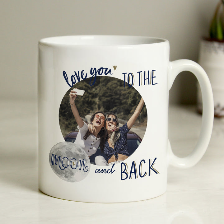 Buy Personalised Moon & Back Photo Upload Mug available now at www.giftsfinder.co.uk