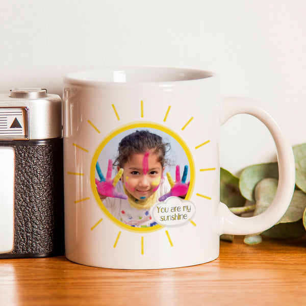 Buy Personalised My Sunshine Photo Upload Mug at www.giftsfinder.co.uk