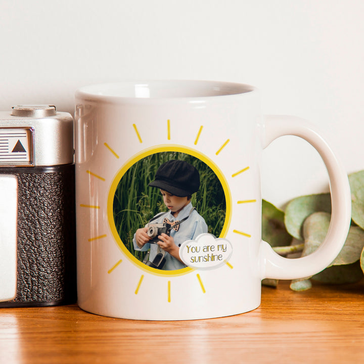 Buy Personalised My Sunshine Photo Upload Mug at www.giftsfinder.co.uk