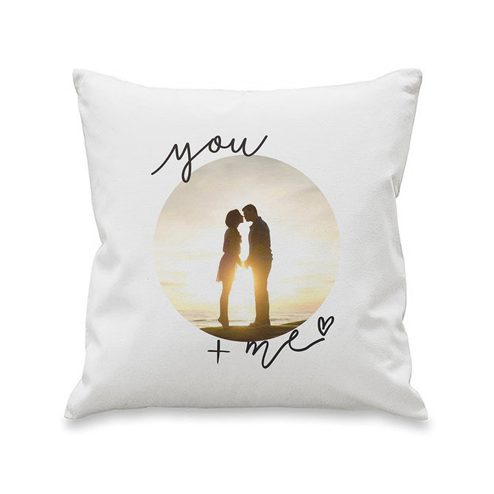 You & Me Photo Upload Cushion in gift category Personalised Cushions