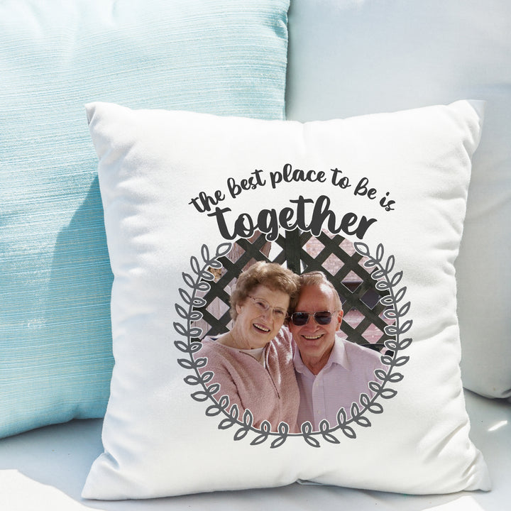 Personalised Better Together Photo Upload Cushion - part of the Gifts Finder Personalised Cushions collection