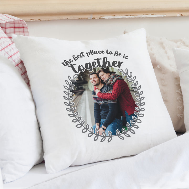 Personalised Better Together Photo Upload Cushion - part of the Gifts Finder Personalised Cushions collection