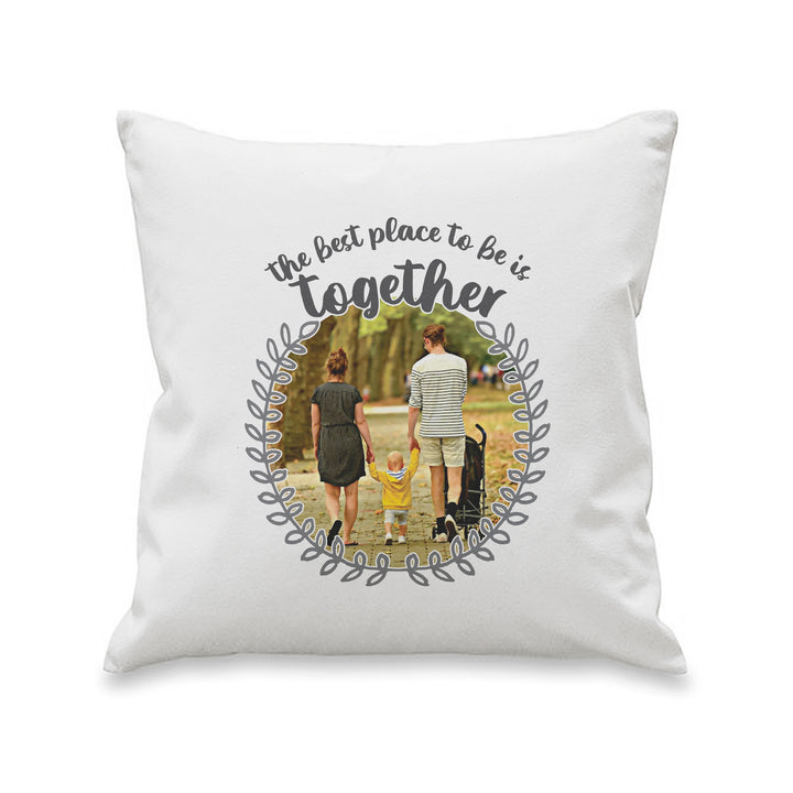 Personalised Better Together Photo Upload Cushion - part of the Gifts Finder Personalised Cushions collection