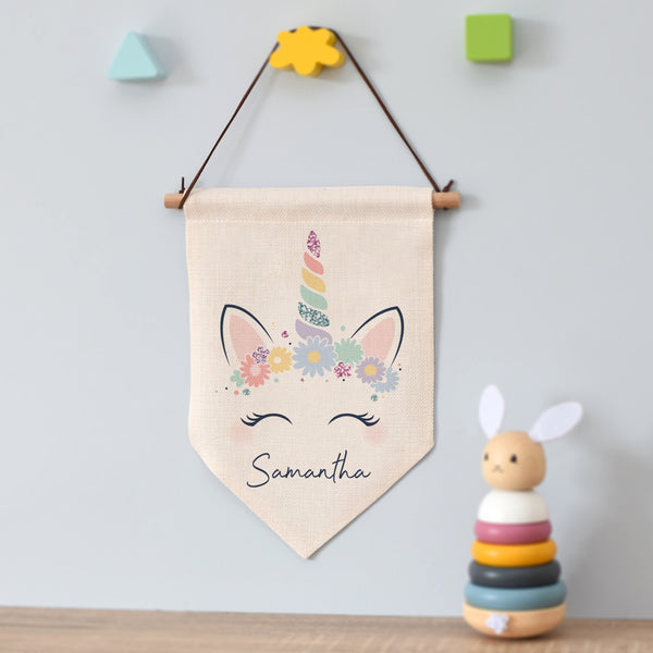 Personalised Unicorn Hanging Banner in gift category Personalised Gin Gifts