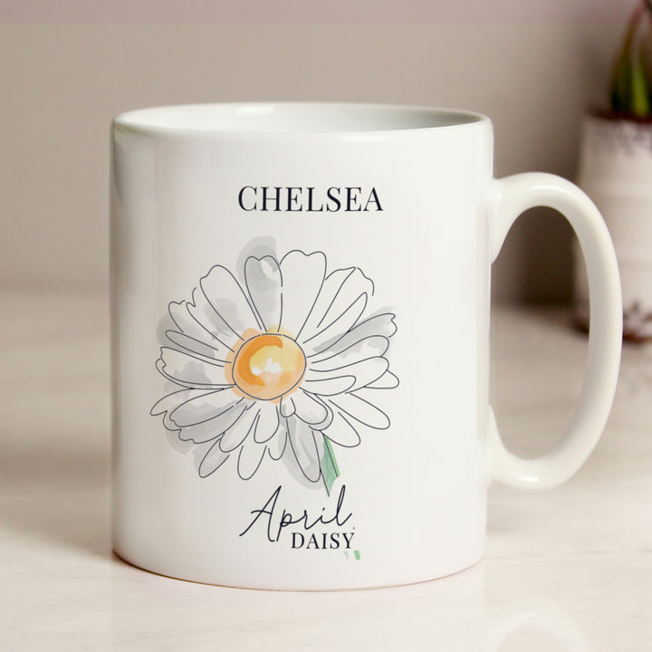 Buy Personalised Flower of the Month Mug available now at www.giftsfinder.co.uk