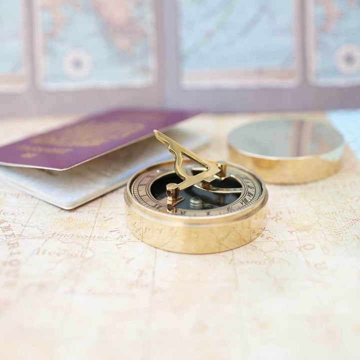 Personalised Nautical Sundial Compass - Wear We Met