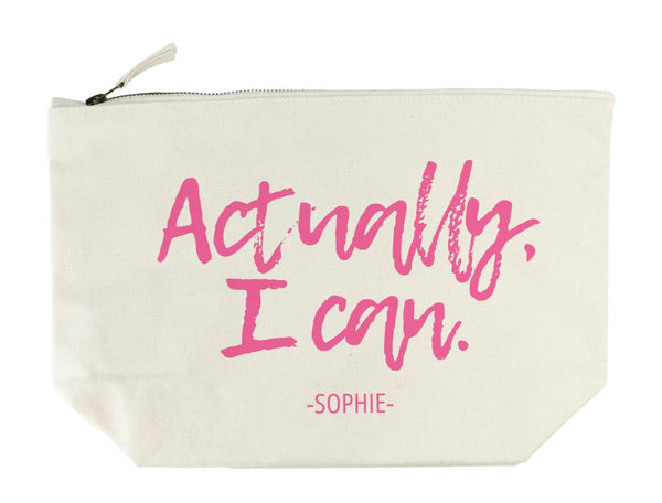 Actually I Can Handwritten Wash Bag (Personalised Wash Bags) available to buy now at www.giftsfinder.co.uk