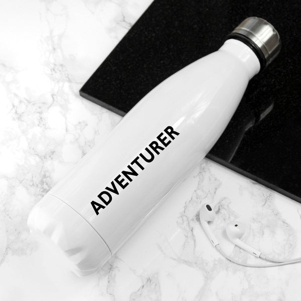 Adventurer - Mouthy Water Bottle (Personalised Water Bottles) available to buy now at www.giftsfinder.co.uk