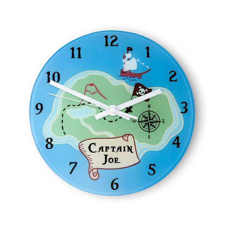 Buy Arrrr! Personalised Pirate Wall Clock at www.giftsfinder.co.uk