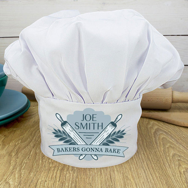 Bakers Gonna Bake Chef Hat (Personalised Chef Hats) available to buy now at www.giftsfinder.co.uk