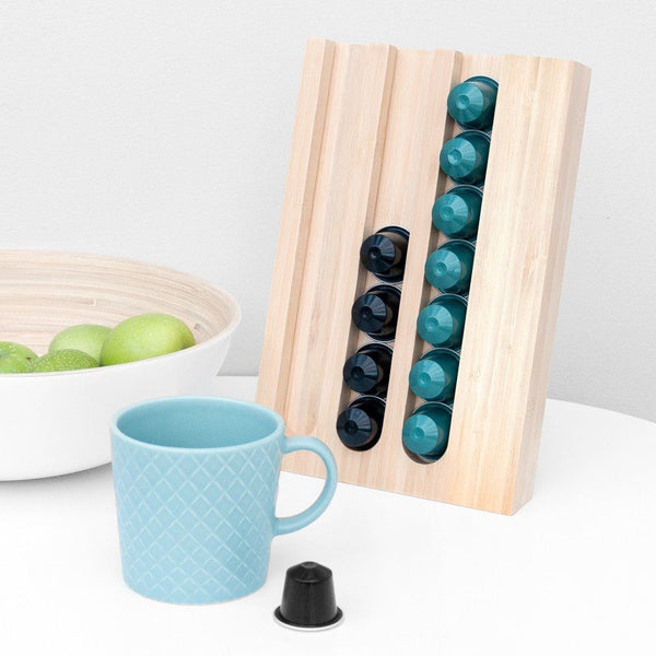 Buy Bamboo Nespresso Coffee Pod Holder at www.giftsfinder.co.uk