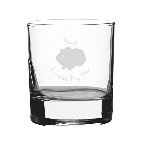 Best Guinea Pig Dad - Engraved Novelty Whisky Tumbler - available to buy online at www.giftsfinder.co.uk