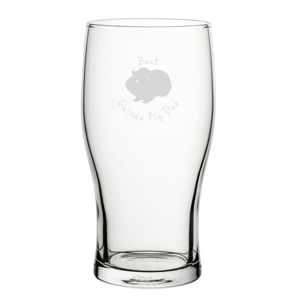 Best Guinea Pig Mum - Engraved Novelty Tulip Pint Glass - available to buy online at www.giftsfinder.co.uk