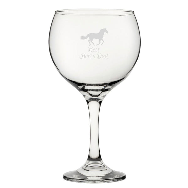 Best Horse Mum - Engraved Novelty Gin Balloon Cocktail Glass (Stemware) available to buy now at www.giftsfinder.co.uk