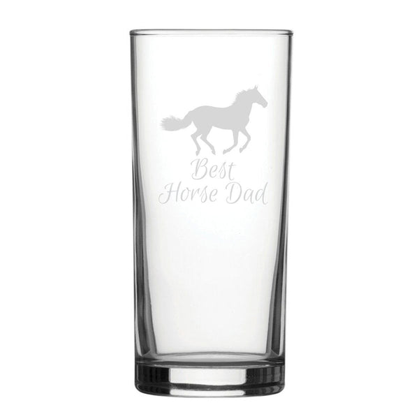 Best Horse Mum - Engraved Novelty Hiball Glass (Tumblers) available to buy now at www.giftsfinder.co.uk