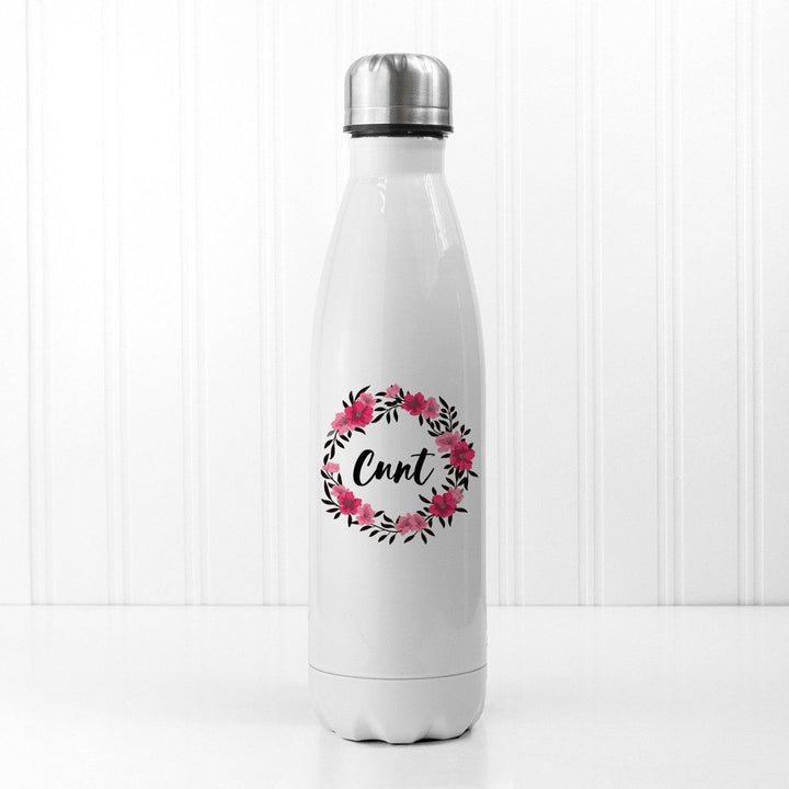 C-nt Floral - Mouthy Water Bottle () available to buy now at www.giftsfinder.co.uk