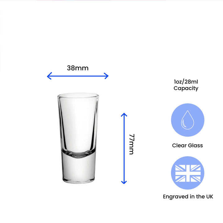 Engraved Shooter Shot Glass, 10oz/25ml, Any Message Image 4