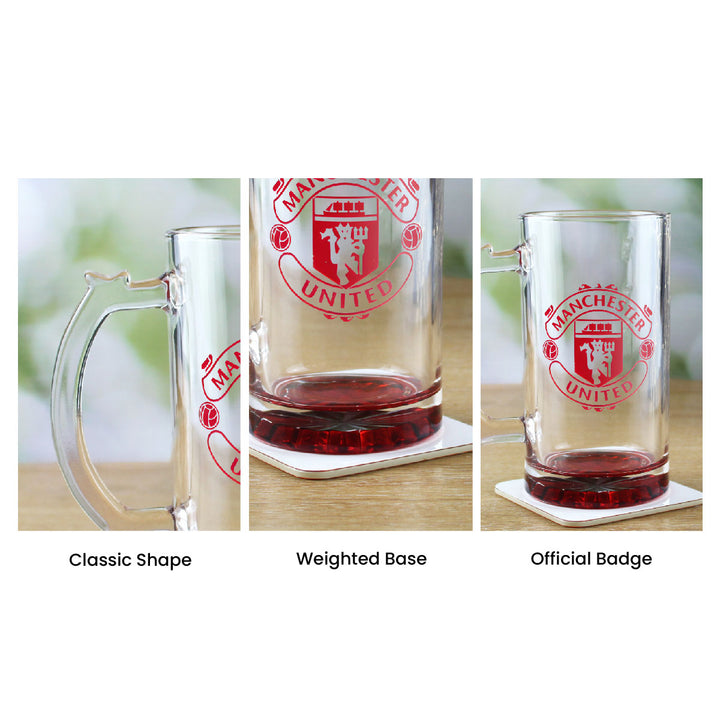 Engraved Official Manchester United 20oz Beer Mug, Gift Boxed Image 7