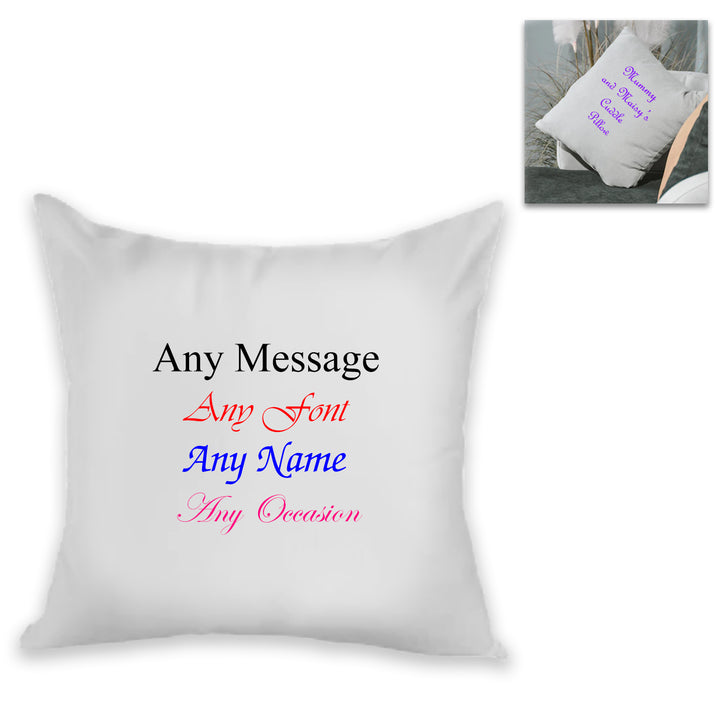 Personalised Cushion - Add Any Message - part of the  collection