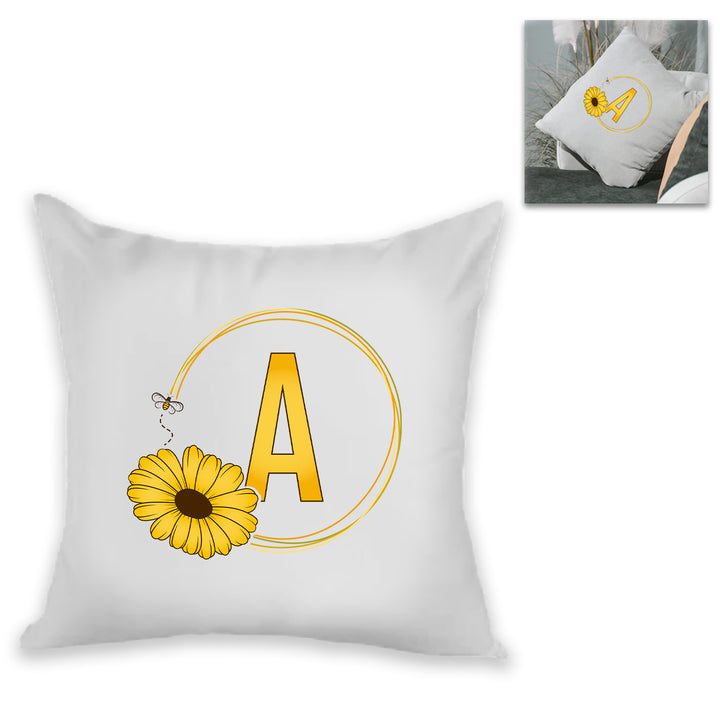 Personalised Cushion - Flower And Bee Design - part of the  collection