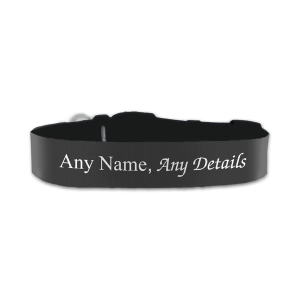 Personalised Small Dog Collar With Black Background - part of the  collection