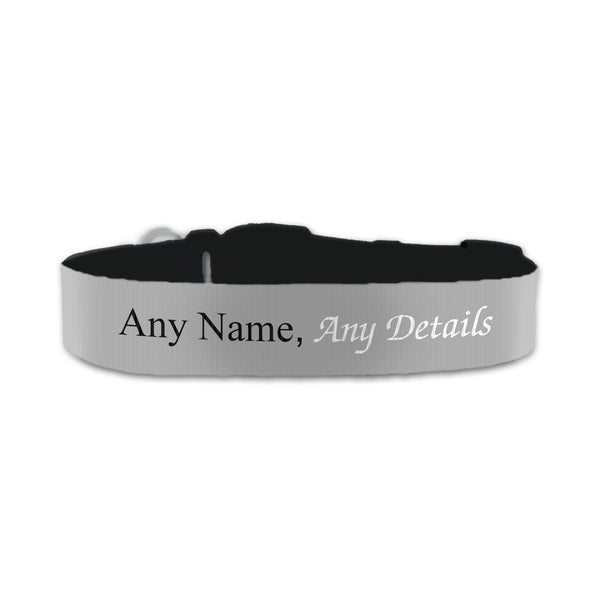 Personalised Small Dog Collar With Grey Background - part of the  collection