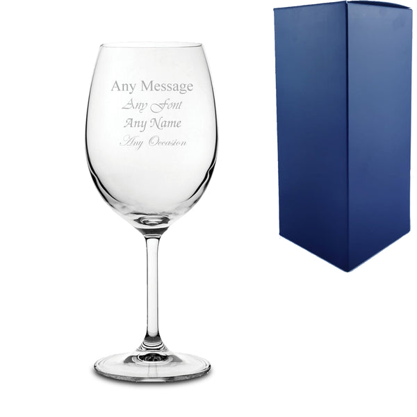 Engraved 15.5oz Sidera Wine Glass with Gift Box - part of the Gifts Finder  collection