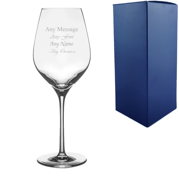 Engraved 17oz Exquisit Royal Red Wine Glass - part of the Gifts Finder  collection