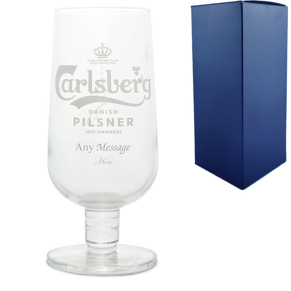 Engraved Carlsberg Chalice Pint Glass - part of the Gifts Finder  collection