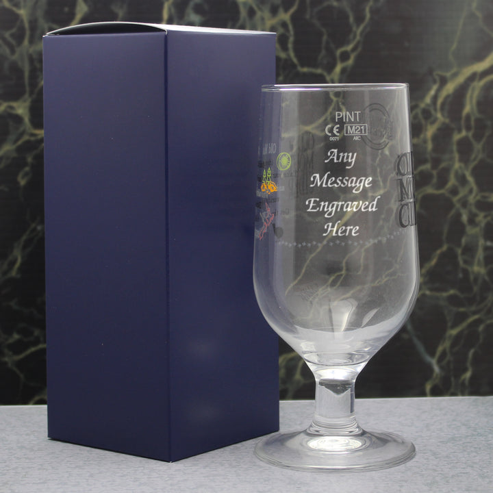 Engraved Old Mout Pint Glass - part of the Gifts Finder  collection