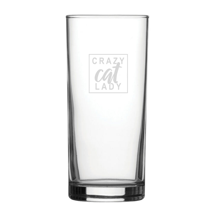 Leave Me Alone I'm Only Talking To My Cat Today - Engraved Novelty Hiball Glass Image 2