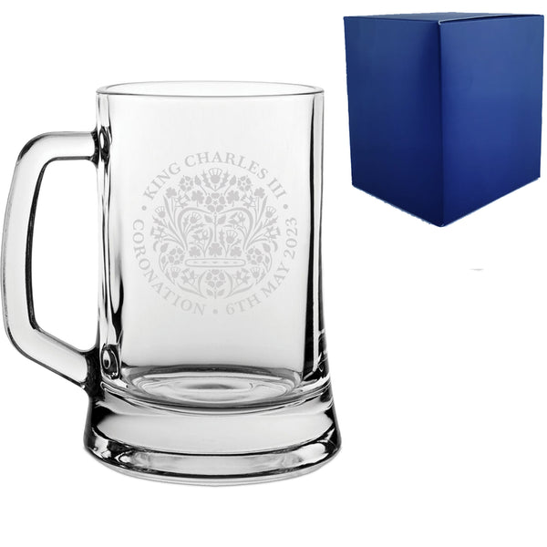 Engraved Commemorative Coronation of the King Beer Mug Image 1