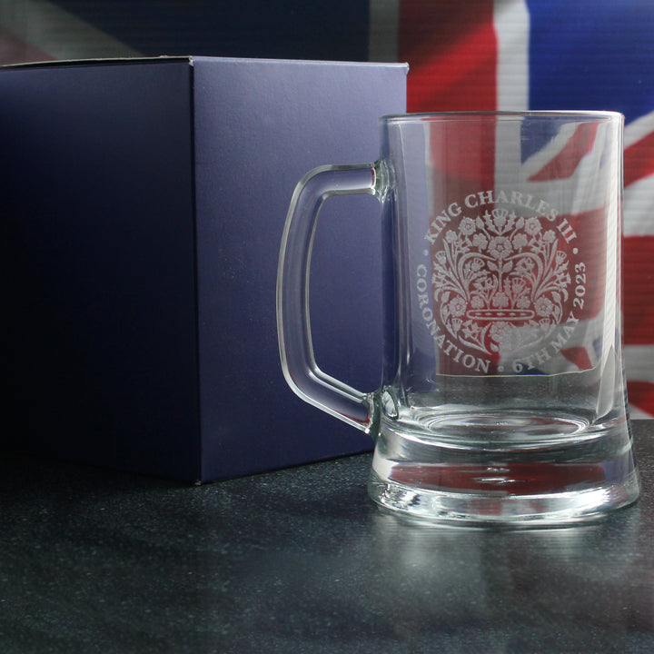 Engraved Commemorative Coronation of the King Beer Mug Image 3