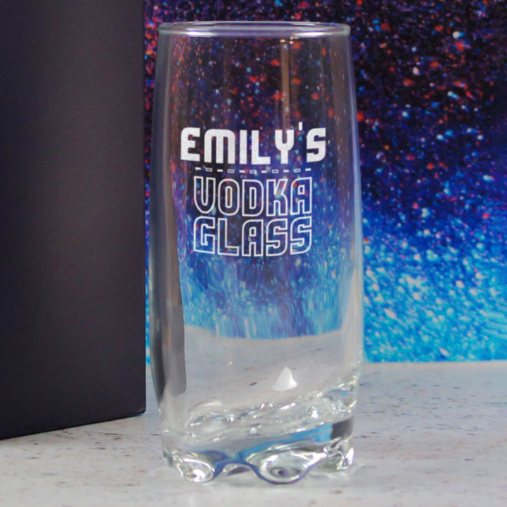 Personalised Engraved Vodka Adora Hiball with 'Name's Vodka Glass' Design Image 4