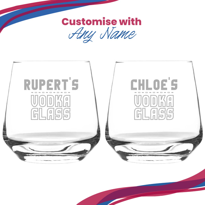 Personalised Engraved Vodka Short Tallo Tumbler with 'Name's Vodka Glass' Design Image 5