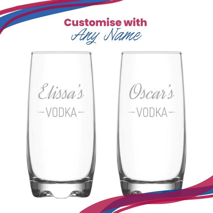 Personalised Engraved Novelty Vodka Adora Hiball with 'Name's Vodka' Design Image 5