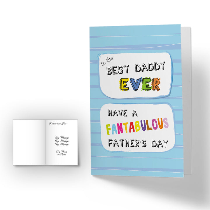 Personalised Happy Fathers Day Card - Fantabulous - part of the Gifts Finder  collection