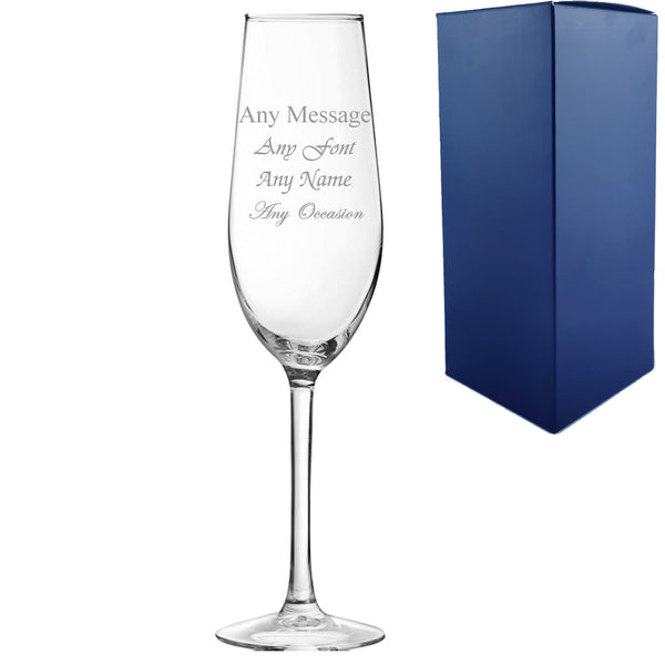 Engraved 5.5oz Domaine Champagne Flute - part of the Gifts Finder  collection