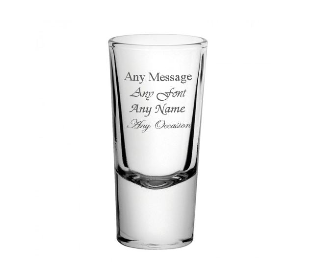 Engraved Side Shot Glass 2oz Image 1