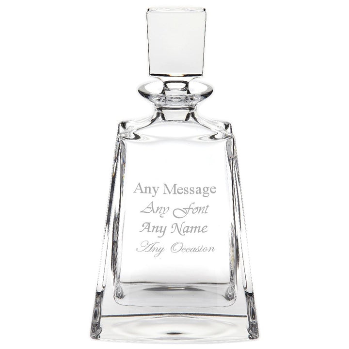 Engraved 700Ml Lead Crystal Boston Decanter - part of the  collection