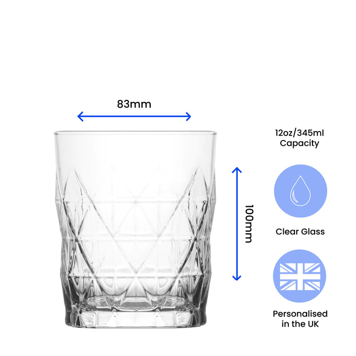 Personalised Engraved Vodka Short Keops Tumbler with 'Name's Vodka Glass' Design Image 6